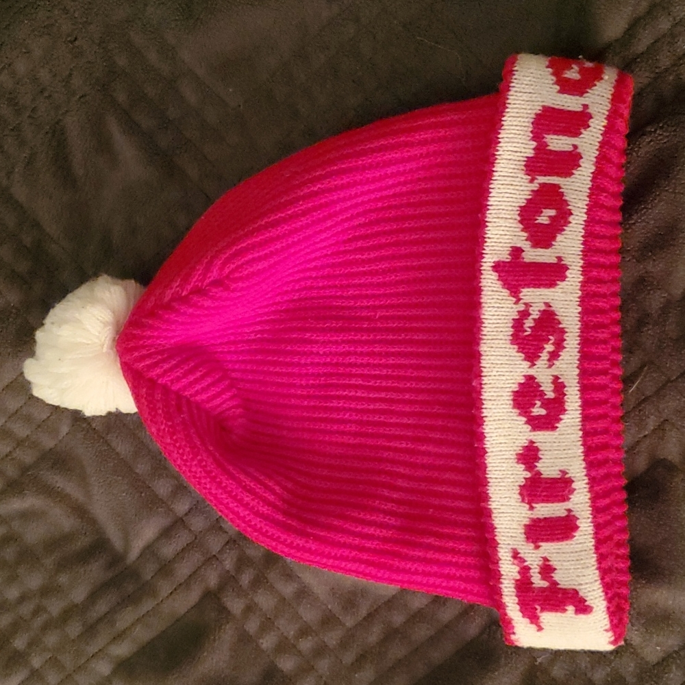 Vintage Firestone Toque Beanie Hat